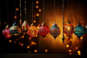 Light decoration for Diwali holiday photo