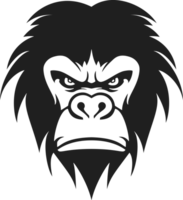 Gorillakopfillustration png