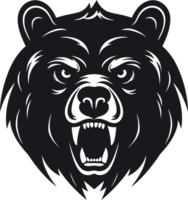 Growling Bear Head Icon png