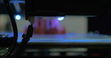 In Moscow, Russia on exhibition Robotix expo seen a 3D printer prints video
