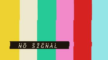 Animation von Nein Signal Bildschirm video