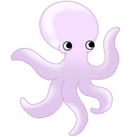 Hand drawn under the sea animal png