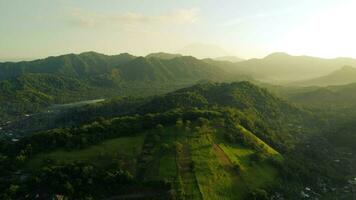 Mountain View Golden Hour Aerial photo