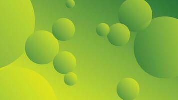 Green and yellow abstract circle gradient modern graphic background vector