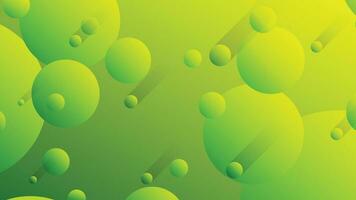 Green and yellow abstract circle gradient modern graphic background vector