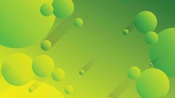 Green and yellow abstract circle gradient modern graphic background vector