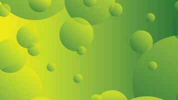 Green and yellow abstract circle gradient modern graphic background vector