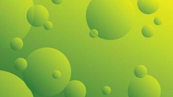 Green and yellow abstract circle gradient modern graphic background vector