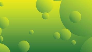 Green and yellow abstract circle gradient modern graphic background vector