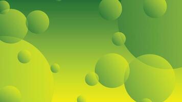 Green and yellow abstract circle gradient modern graphic background vector