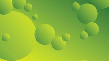 Green and yellow abstract circle gradient modern graphic background vector