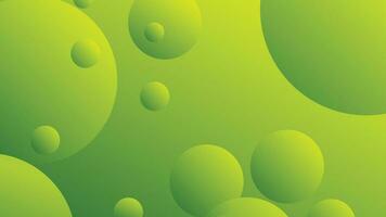 Green and yellow abstract circle gradient modern graphic background vector