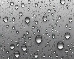 rain drops on the window glass - ai generated photo