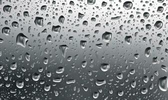 rain drops on the window glass - ai generated photo