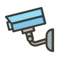 Cctv Vector Thick Line Filled Colors Icon For Personal And Commercial Use.