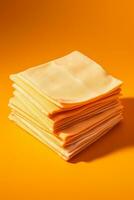 Anti static electronic cleaning wipes displayed isolated on an orange gradient background photo