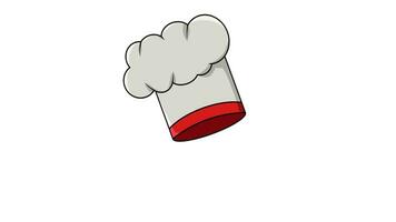 animated video of a moving chef's hat