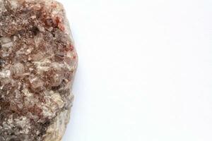 Natural amethyst druse geode mineral crystal unpolished semi-precious gemstone. Magic rock for ritual, witchcraft, spiritual practice, meditation. Esoteric life balance concept. Copy space photo