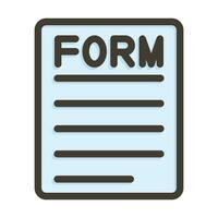 Form Vector Thick Line Filled Colors Icon For Personal And Commercial Use.