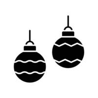 christmas ball icon vector design template simple and clean