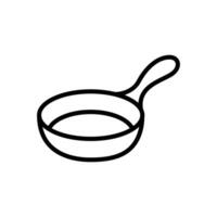 frying pan icon vector design template in white background