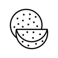 tortilla icono vector diseño modelo en blanco antecedentes