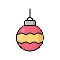 Navidad pelota icono vector diseño modelo sencillo y limpiar