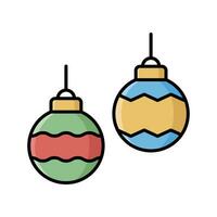 Navidad pelota icono vector diseño modelo sencillo y limpiar