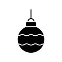 christmas ball icon vector design template simple and clean