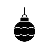 christmas ball icon vector design template simple and clean