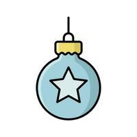 christmas ball icon vector design template simple and clean