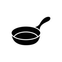 frying pan icon vector design template in white background