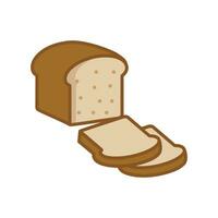 bread icon vector design template in white background