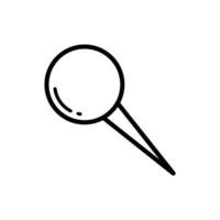 push pin icon vector design template in white background