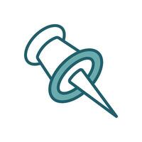 push pin icon vector design template in white background