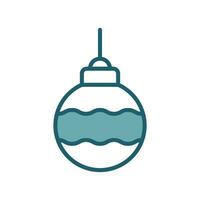 Navidad pelota icono vector diseño modelo sencillo y limpiar