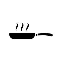 frying pan icon vector design template in white background