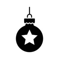 christmas ball icon vector design template simple and clean