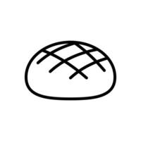 un pan icono vector diseño modelo en blanco antecedentes