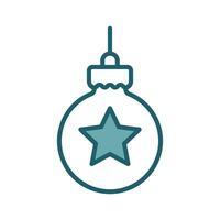 christmas ball icon vector design template simple and clean