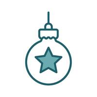 christmas ball icon vector design template simple and clean