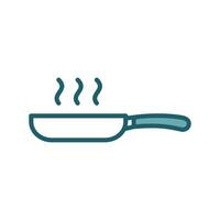 frying pan icon vector design template in white background