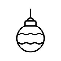christmas ball icon vector design template simple and clean
