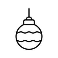 Navidad pelota icono vector diseño modelo sencillo y limpiar