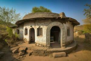 Indian dwelling house. Generate Ai photo