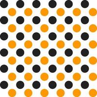 Orange and black dot pattern background. Polkadot. Dot background. Seamless pattern. for backdrop, decoration, Gift wrapping vector