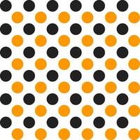 Orange and black dot pattern background. Polkadot. Dot background. Seamless pattern. for backdrop, decoration, Gift wrapping vector