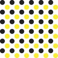 Yellow and black dot pattern background. Polkadot. Dot background. Seamless pattern. for backdrop, decoration, Gift wrapping vector