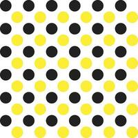 Yellow and black dot pattern background. Polkadot. Dot background. Seamless pattern. for backdrop, decoration, Gift wrapping vector