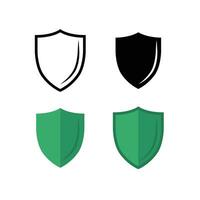 Shield icon. Safety system Virus security protection, Active medieval guard badge in different style, outline, solid, flat, filled outline. Vector illustration design on white background. EPS 10